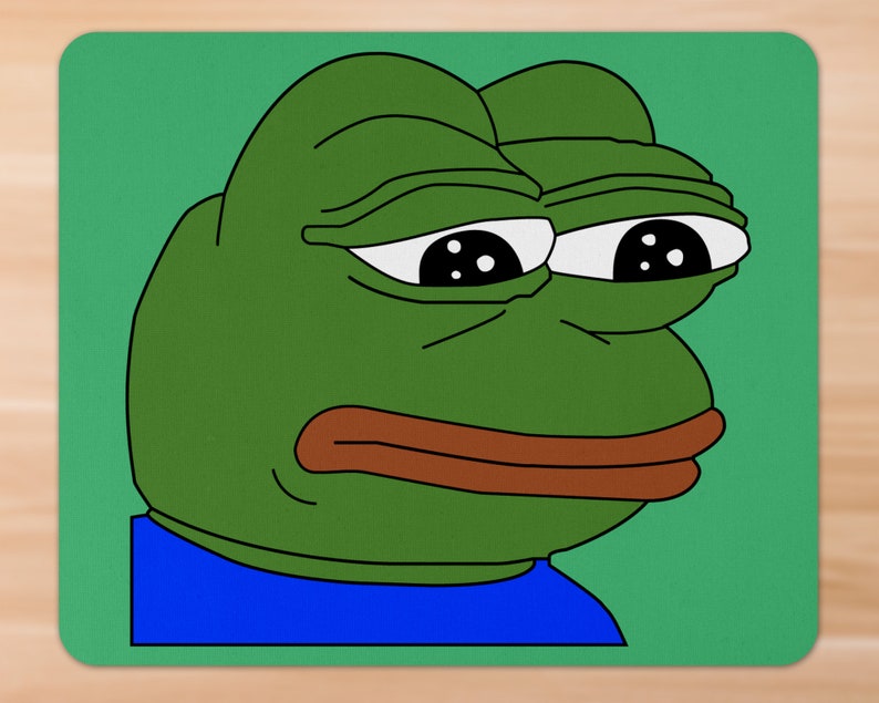 Pepe the Frog Meme Mousepad Computer Desk Accessories Etsy