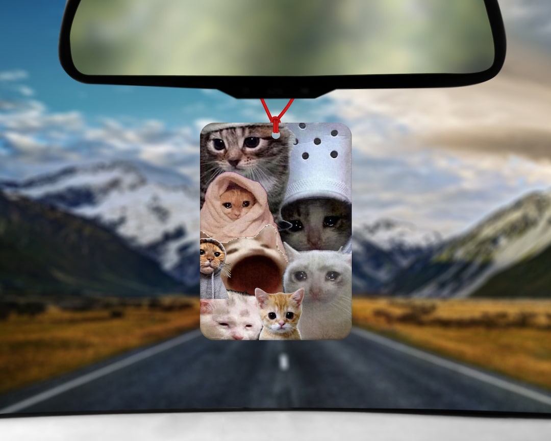 Cat Meme Collage Air Freshener Car Air Freshener Car Etsy
