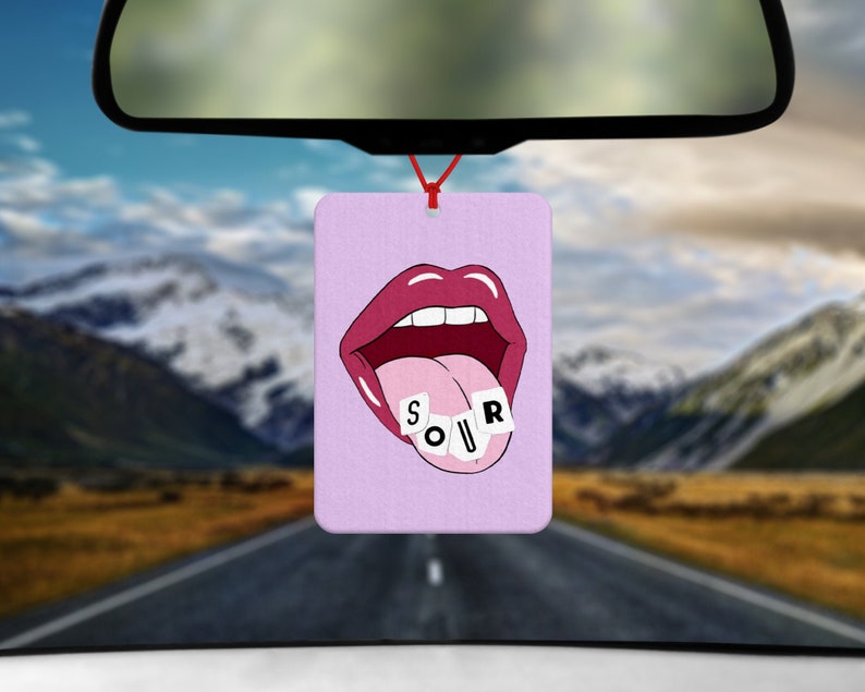 Sour Air Freshener - Car Air Freshener - Car Accessories - Olivia Rodrigo Fan - Musician - Singer 