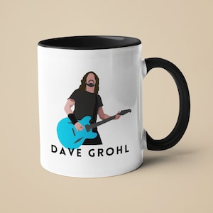 Tazza Dave Grohl (ispirata) - fan di Dave Grohl - David Grohl - Foo Fighters - Foo Fighters Fan - regalo per lui - regalo per lei - icona rock
