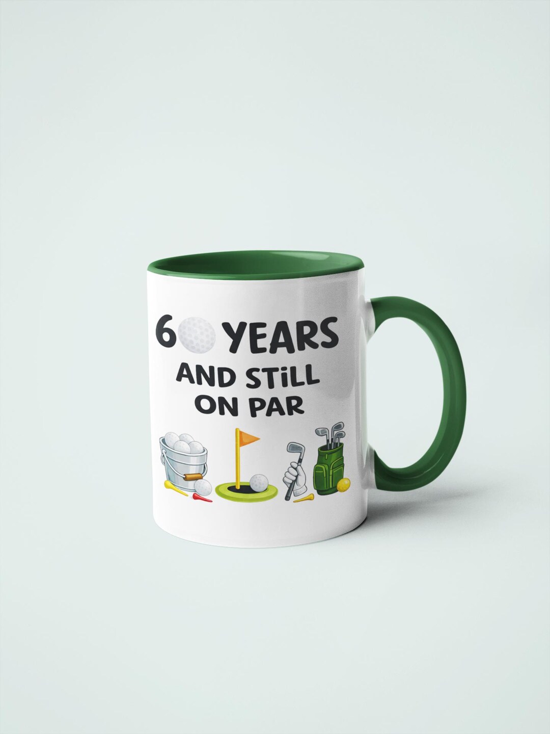 60 Years and Still on Par Mug - Funny Golf Gift 60th Birthday Coffee ...