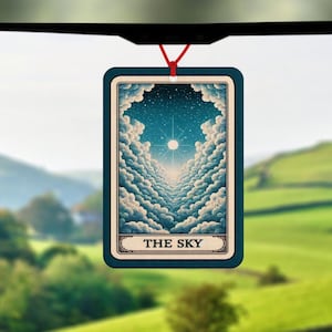 The Sky Tarotkaart Luchtverfrisser - Autoluchtverfrisser - Auto-accessoires - Sky Tarotkaart - Sky and Clouds - Clouds Parting - Fortune Teller