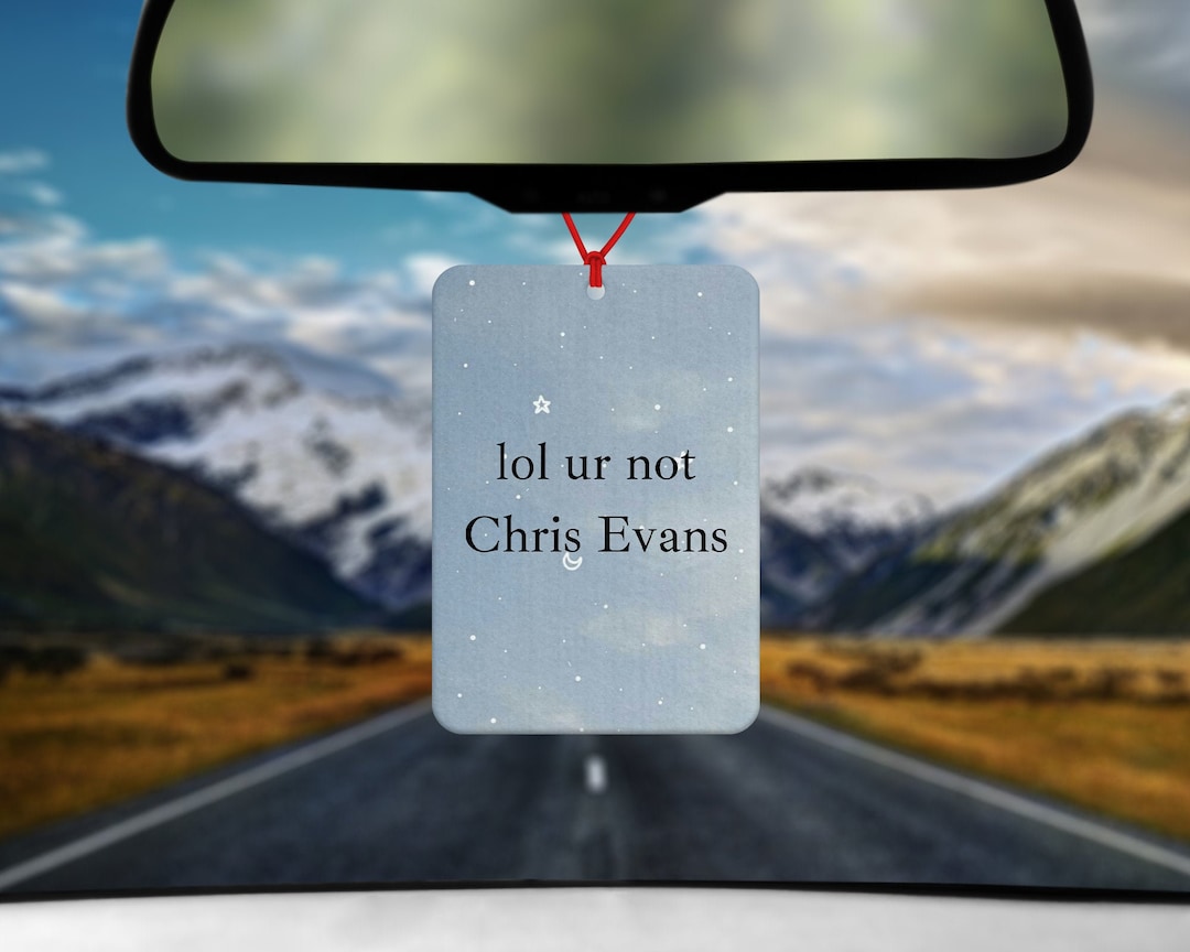 Chris Evans Air Freshener Car Air Freshener Car Accessories Celebrity Air Freshener Etsy