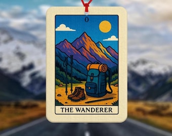 The Wanderer Tarot Card Air Freshener - Car Air Freshener - Car Accessories