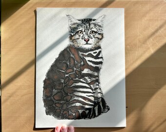 Andean Mountain Cat Original Watercolor Art Print - Etsy