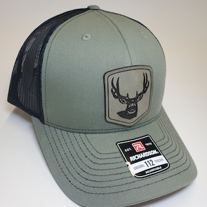 Hat Mule Deer Leather Patch, Hunting, Richardson 112