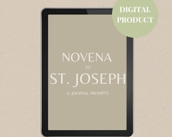 St. Joseph Novene und Tagebuch fordert zur Meditation - Selbstreflexion - Gebet