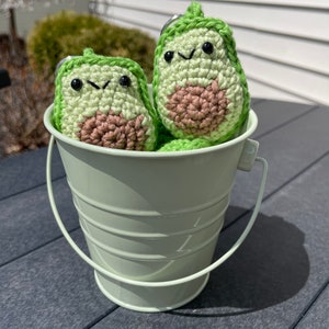 Avocado plush keychain | crochet stuffed plush