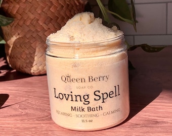 Loving Spell of Oatmeal Milk Bath - 11 oz. Bath Tea - Bath Soak  - Self Care - Gift - Milk Soak