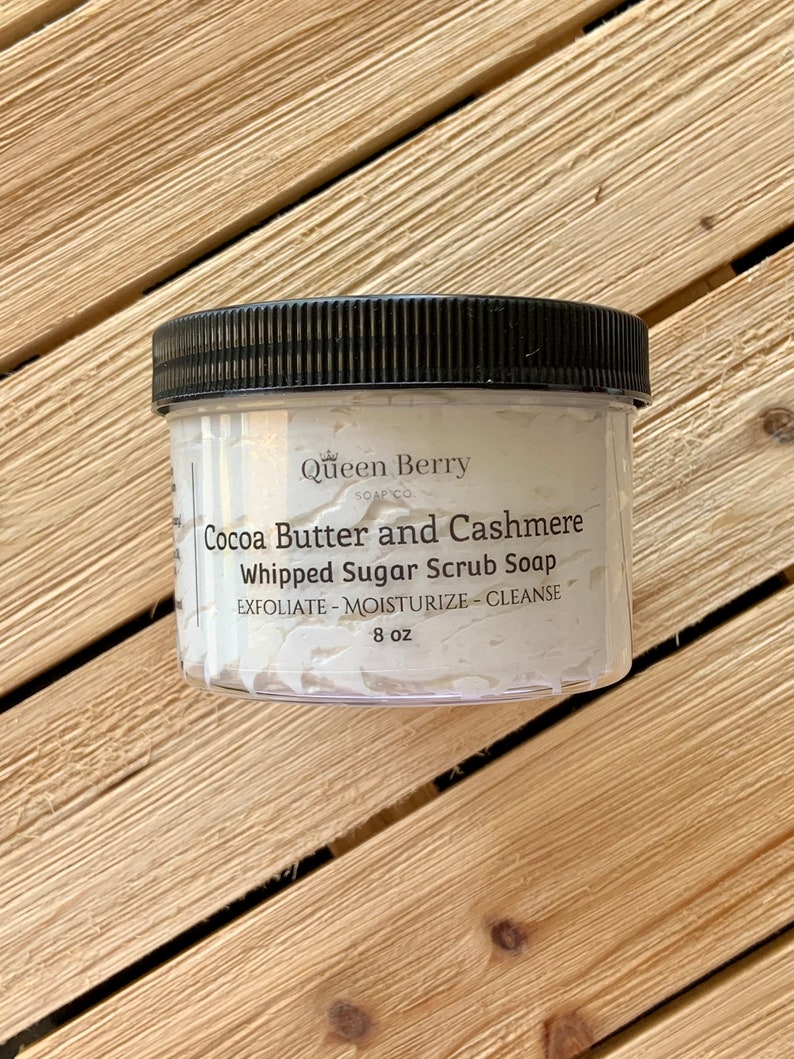 Cocoa Butter & Cashmere Whipped Sugar Scrub Soap Exfoliate Etsy