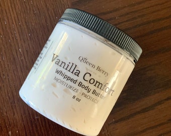 Vanilla Comfort - Whipped Body Butter Lotion - Hand & Body Lotion - Paraben and Cruelty Free - Non Greasy - Fast Absorbing