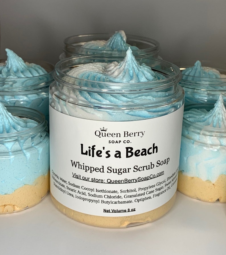 Life’s a Beach | Whipped Sugar Scrub | Whipped Soap