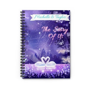 Couples Journal - Personalized The Story Of Us Spiral Notebook - Love Journal - Love Notebook - Anniversary Gift Journal