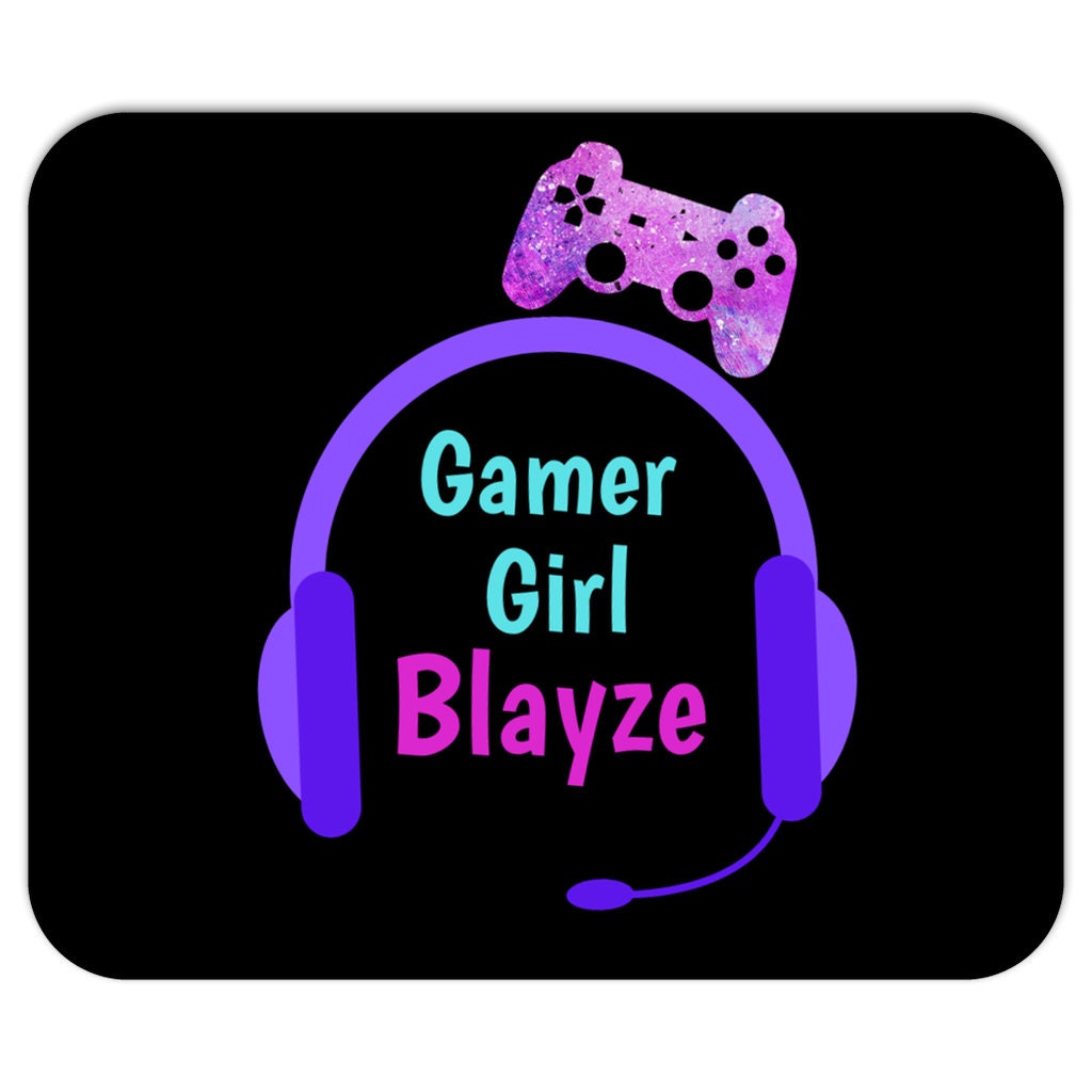 Gamer Mousepad Personalized Gamer Gifts Customizable Gamer Girl Mouse