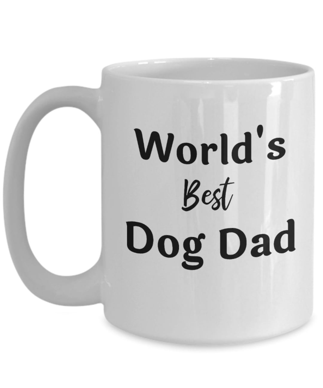 Personalized Dog Dad Coffee Mug Customizable World's Best Dog Dad Gift