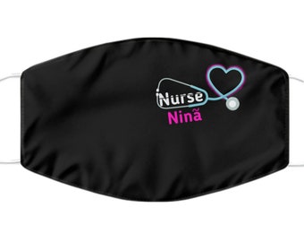 Nurse Face Mask - Custom Nurse Face Mask - Personalized Nurse Mask - Customized Nurse Mask - Nurse Face Shield - Nurse Facemask