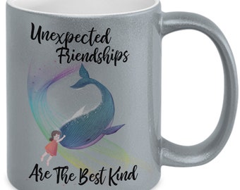 Unexpected Friendships Are The Best Kind Metallic Colored Coffee Mug - Friendship Coffee Mug - Gift Mug For Friends And Besties