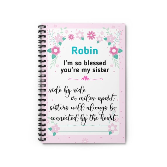 Personalized Sister Gift Sister Journal I'm So Blessed | Etsy