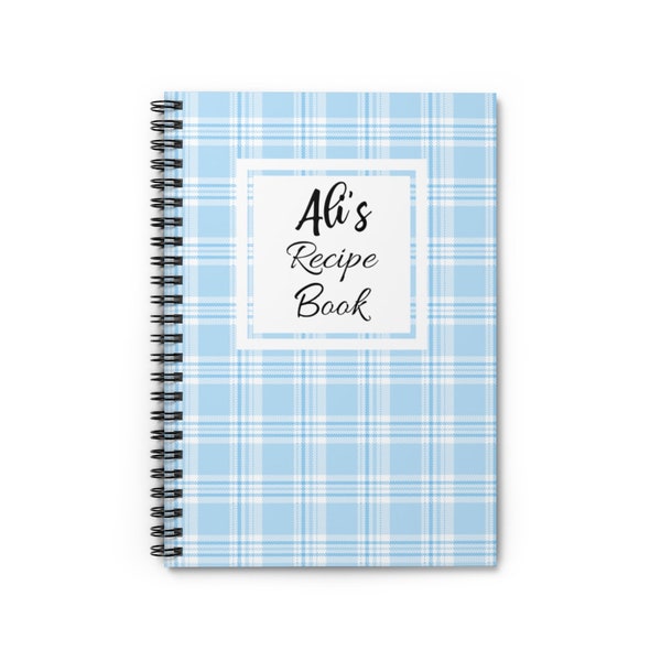 Customizable Spiral Recipe Book Etsy