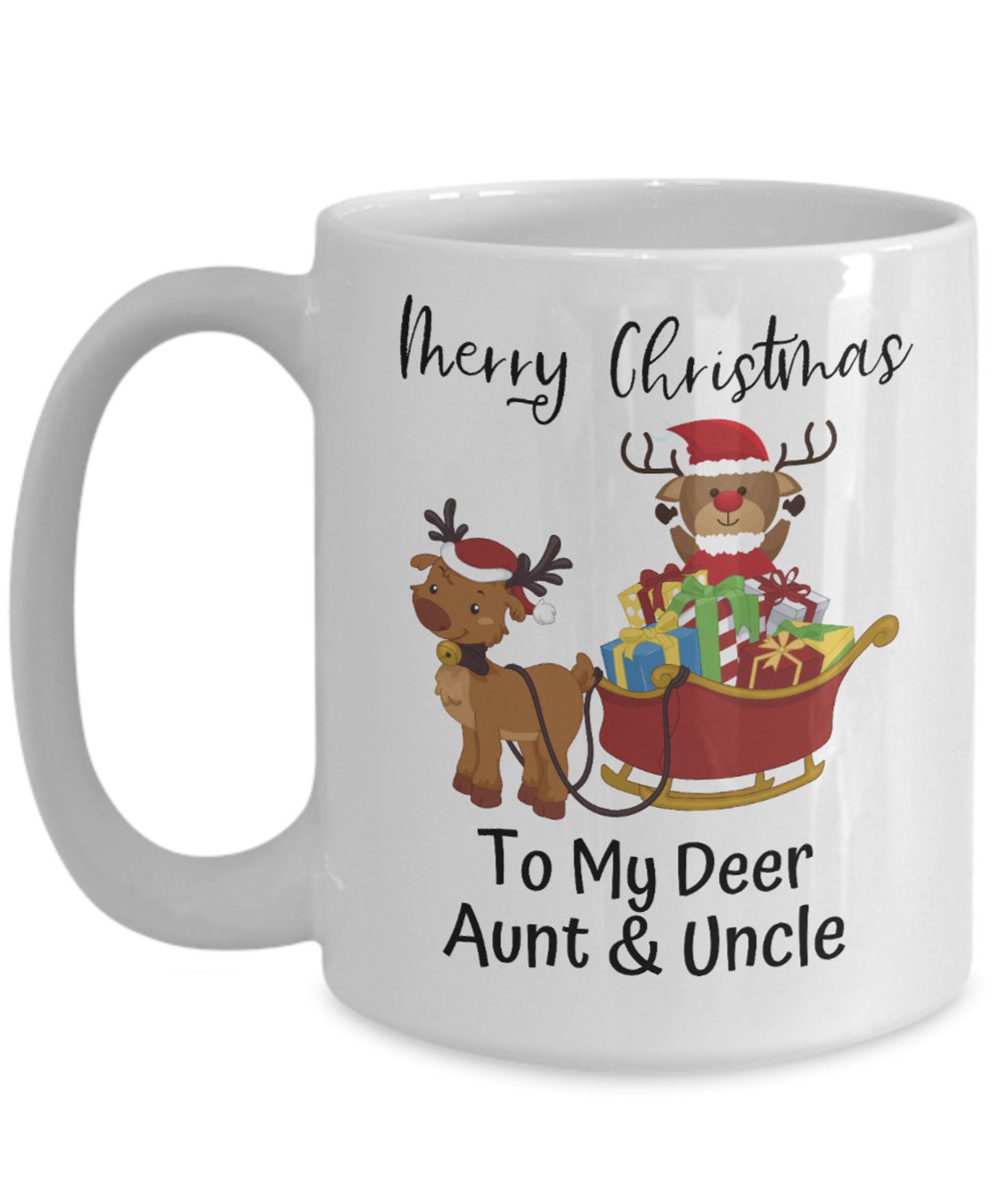 Aunt And Uncle Mug Christmas Gift For Aunt Uncle Merry Etsy