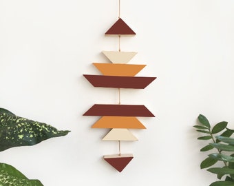 Wood Wall Decor, Wooden Wall Art, Wood Wall Hanging, Geometric Wood Wall Panel, Wall Hanging Art