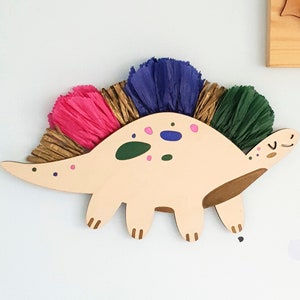 Dinosaur Raffia Wall Hanging: Boho Nursery Decor