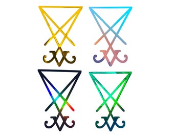 Lucifer's Sigil 3 Inch Permanent Satanic Vinyl Decal Sticker
