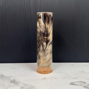 Glass Jar of Raccoon Face Pelt, 6 Inch Tall Oddity Vial