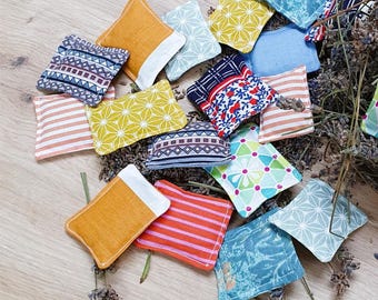 Lavender Sachets, Packs of 10/20/40, Ideal for Scattering, Colourful Cotton, Moth Repellent