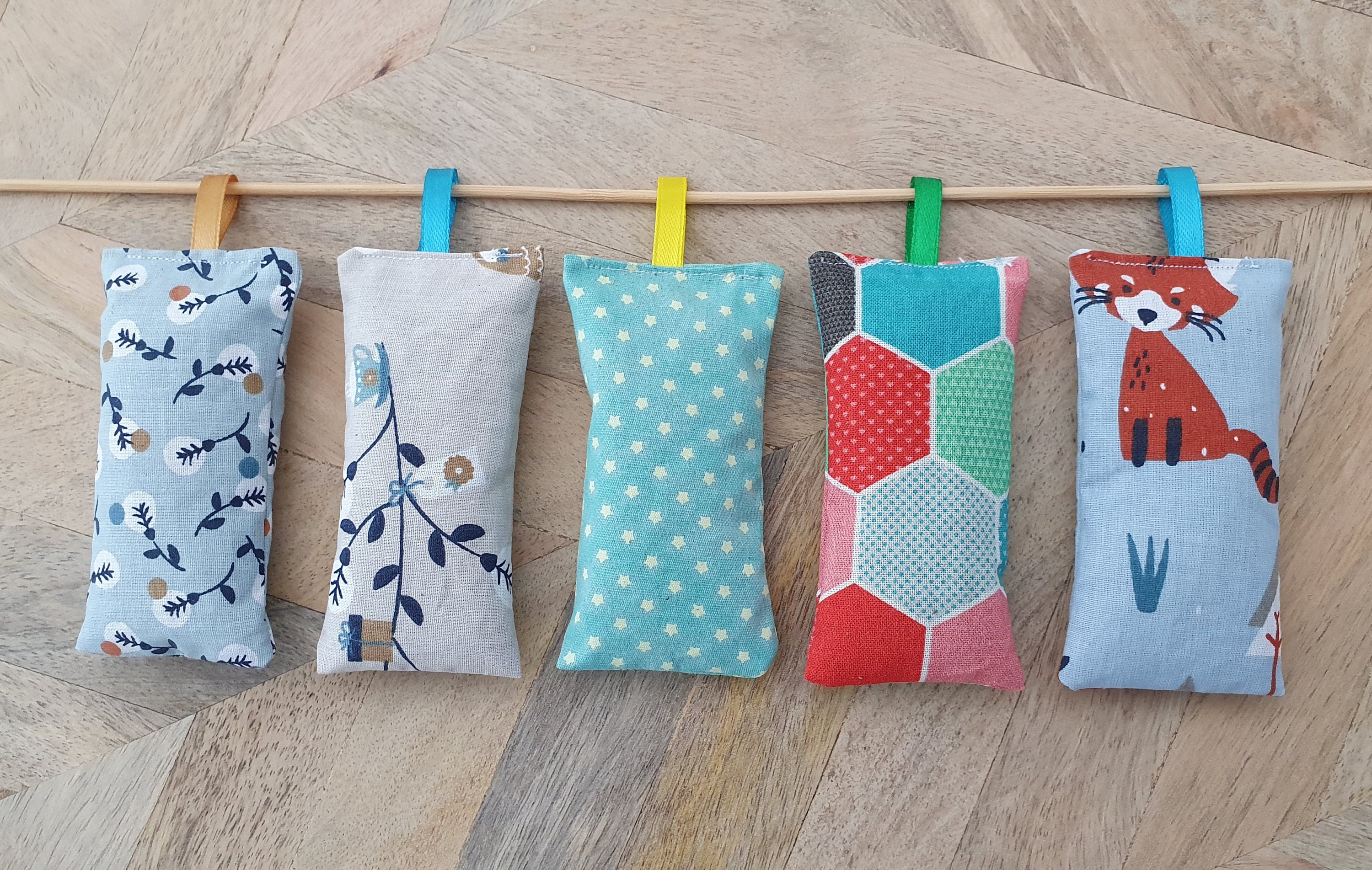 Lavender Scented Sachets Cushions Bags Pouches, Sets of 5, 10 or 20, Perfect Size for Pockets