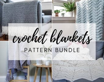 Crochet Blankets PATTERN BUNDLE