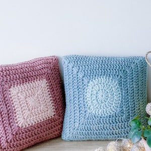 CROCHET PILLOW PATTERN Granny Square Cushion Cover Crochet Cushion Pattern Home Crochet Pattern Modern Crochet Crochet Home Decor image 8