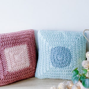CROCHET PILLOW PATTERN Granny Square Cushion Cover Crochet Cushion Pattern Home Crochet Pattern Modern Crochet Crochet Home Decor image 2