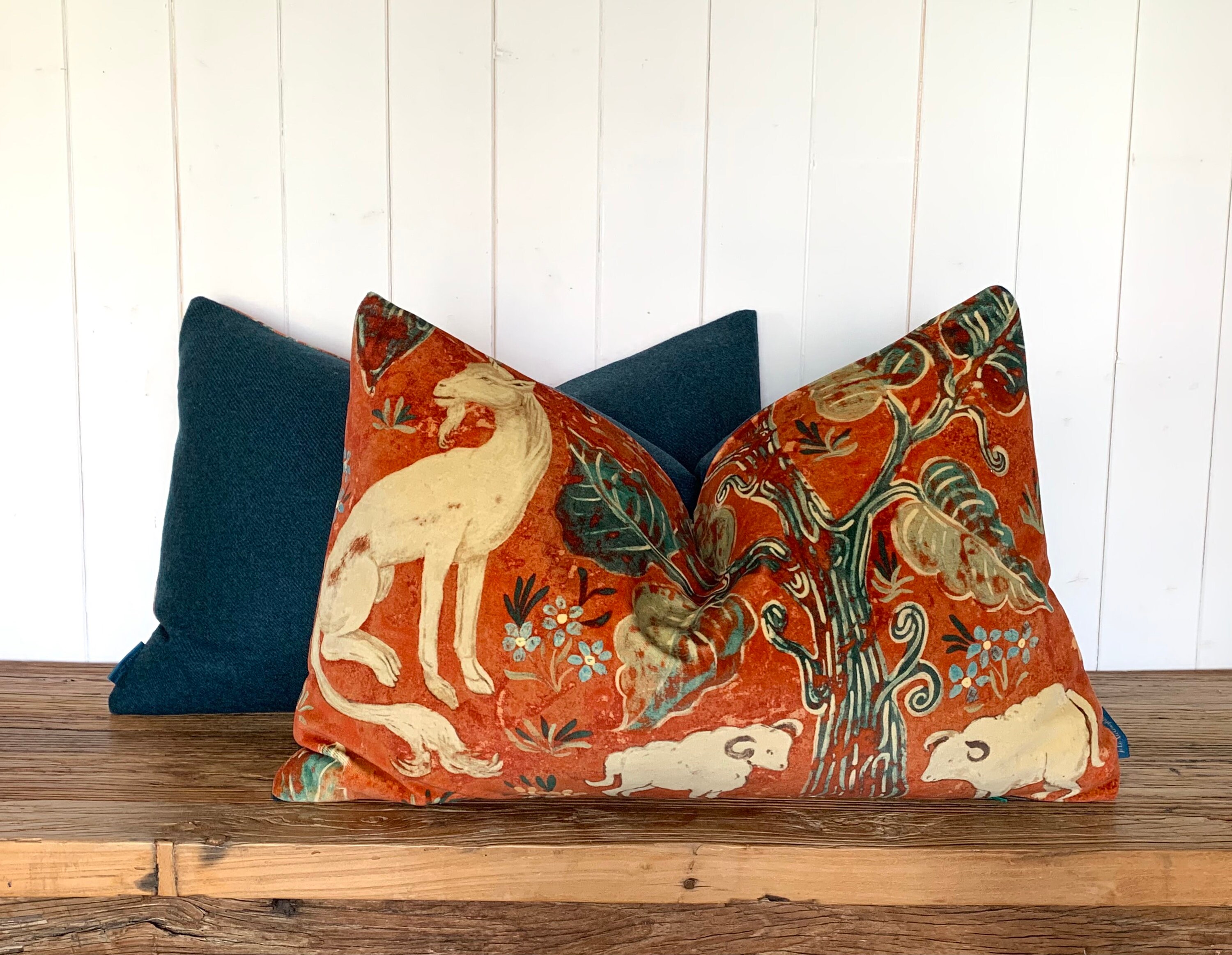 Luxury Zoffany arden Red melissa White Velvet Etsy UK