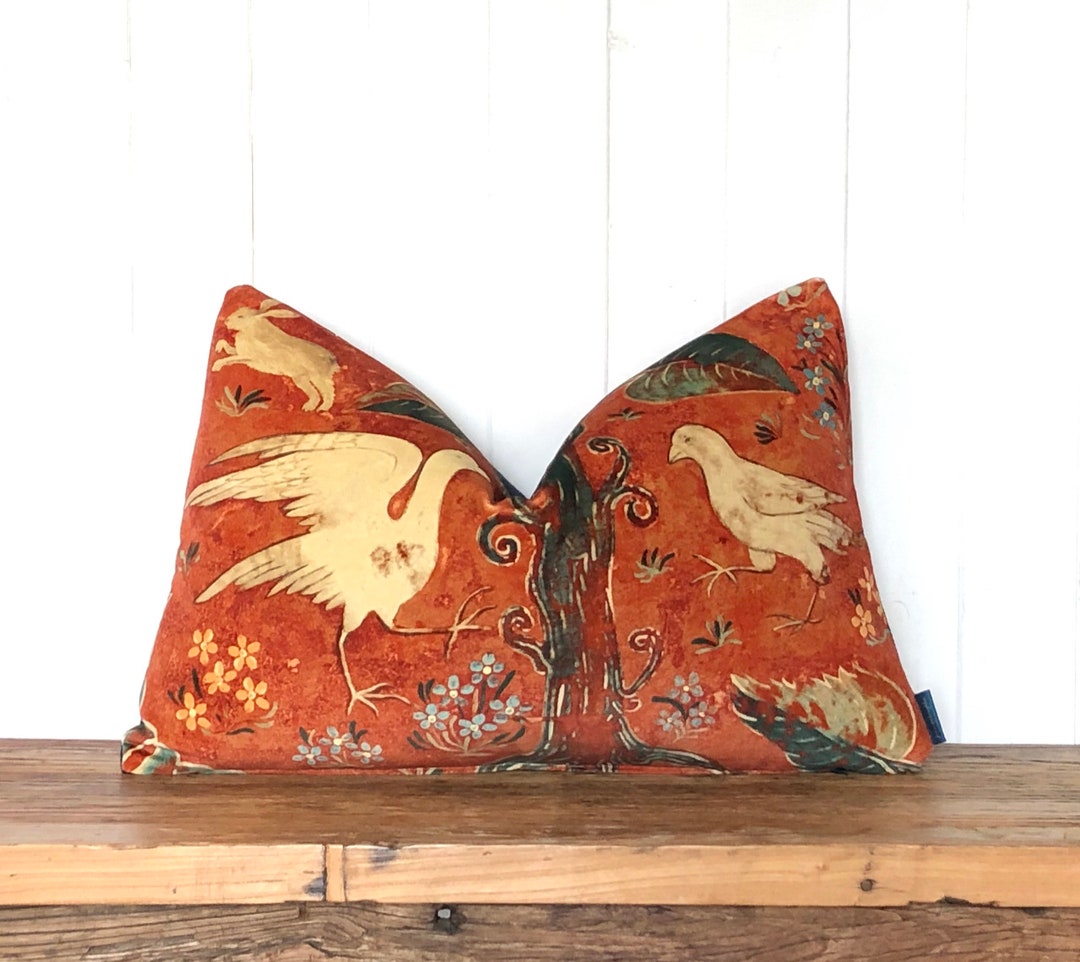 Luxury Zoffany arden Red melissa White Velvet Etsy UK