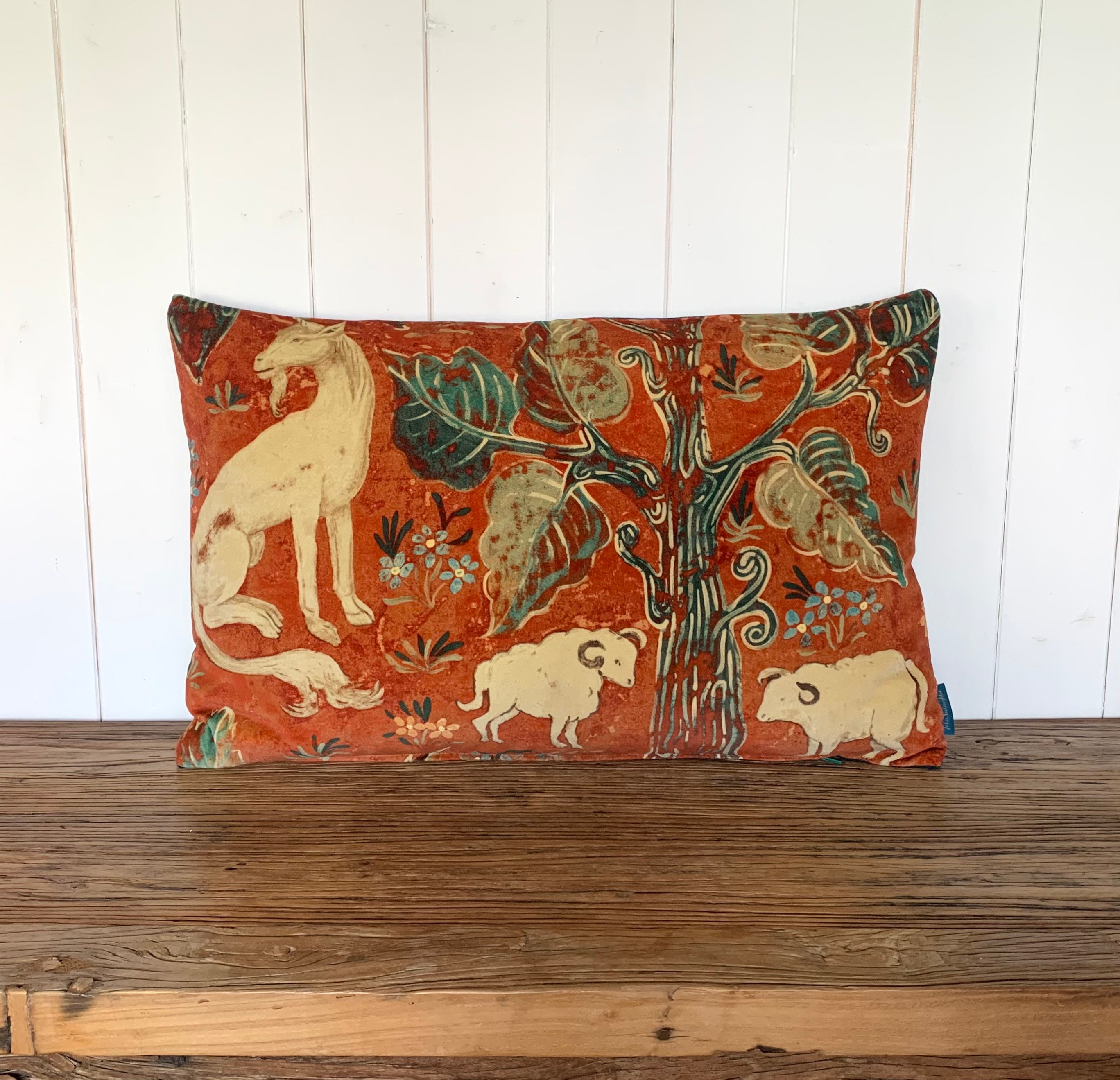 Luxury Zoffany arden Red melissa White Velvet Etsy UK