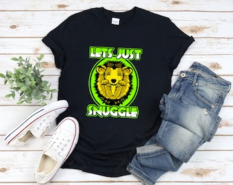 Camisa de erizo, linda camisa de erizo, vamos a acurrucarnos, regalo de amante de erizo, camisa de amante de los animales, camisa de animal lindo