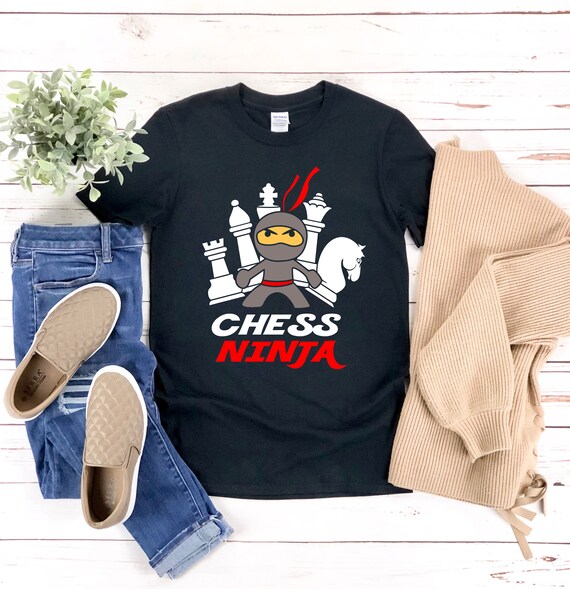 Funny Ninja Chess T-Shirt Great Gift For Kids And Chess Play Funny Ninja Chess T-Shirt Great Gift For Kids And Chess Play