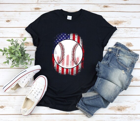 Custom American Flag Baseball Jersey - Patriotic USA Jersey For Men, 4th Of July
