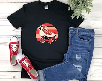 Vintage Skate Shirt, Roller Skating Shirt, Retro Skate Shirt, Skate Lover Gift, Retro Roller Skates, Skater T-shirts, Roller Skating Gift