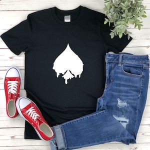 Ace Spade Shirt, Smeltende Spade Kaart, Deck Van Kaart Shirt, Deck Van Card Shirt, Geschenken voor Poker Spelers, Casino Shirt, Schoppen Card Game
