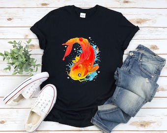 Koi Shirt, Koi Fish T Shirt, Kawaii Fish, Japanese Aesthetic Shirt, Cute Fish Shirt, Japanese Koi Fish, Kawaii Japanese Clothing