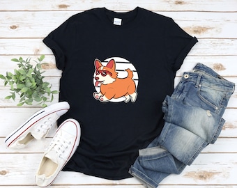 Corgi Dog Shirt, Running Dog Shirt, Funny Corgi Shirt, Corgi Shirt,  Corgi Lover Shirt, Corgi Gifts, Corgi T Shirt