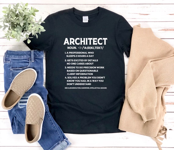 Architect Definition T-Shirt - Funny Tshirt For Architects Architect Definition T-Shirt - Funny Tshirt For Architects
