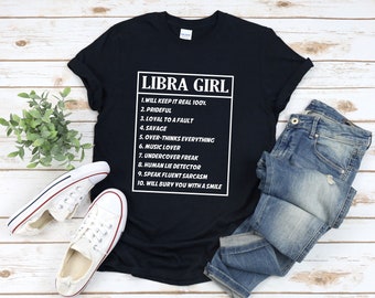 Libra Girl Shirt, Libra Gifts For Woman, Funny Libra Shirt, Libra Quote, Libra Queen Shirt, Libra Facts, Libra Gifts Birthday, Libra Shirt