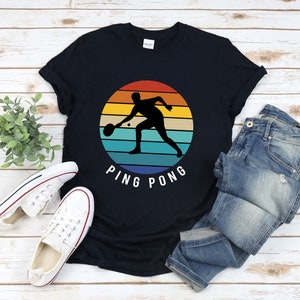 Ping Pong Shirt, Retro Sports Shirts, Vintage Sports T Shirt, Table Tennis Gifts, Ping Pong T Shirt, Ping Pong Tshirt