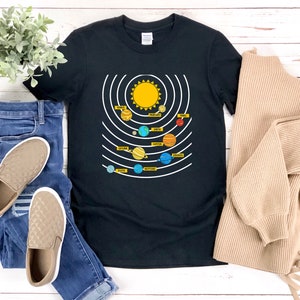 Solar System Shirt, Sun Shirt, Planet Shirt, Science Lover Gift, Solar System Gift, Universe Shirt, Astronomy Shirt