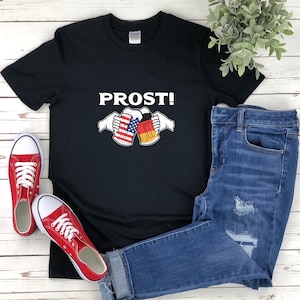 Camisa Prost, Camisa Alemã, Camisa Oktoberfest, Camisa Bandeira Americana, Camisa Bandeira Alemã, Camisa Alemã de Cerveja, Camisa Alemã Americana imagem 1