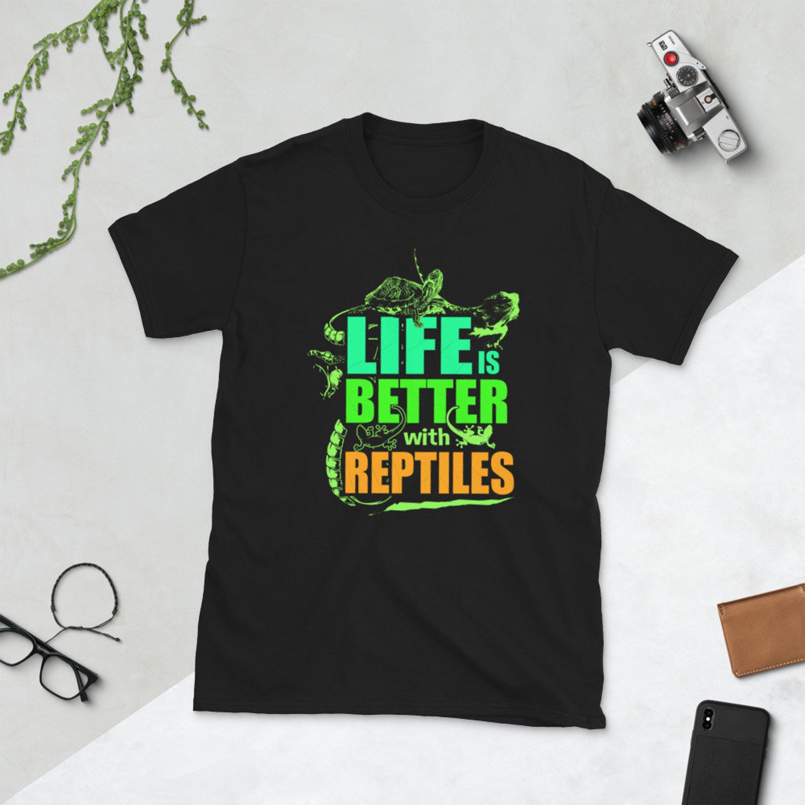 Funny Reptile Shirt, Reptile Shirt Men, Reptile Lover Gifts, Life is Better With Reptiles