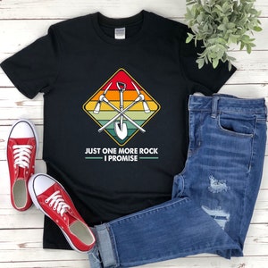 Just One More Rock I Promise, Rock Sammler Shirts, Lustige Felsen Shirt, Retro Geologie Shirt, Geologie T-Shirt